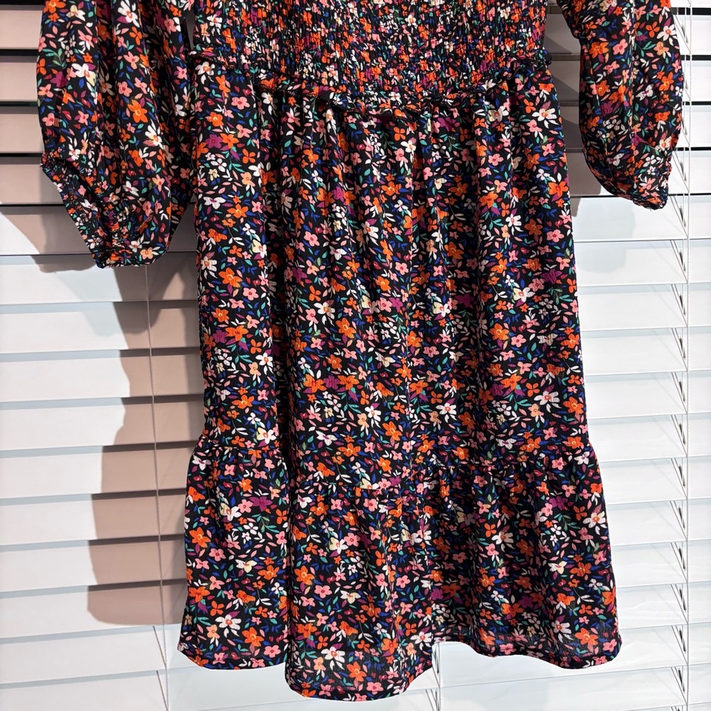Floral Long Sleeve Dress - Picture 2 of 6